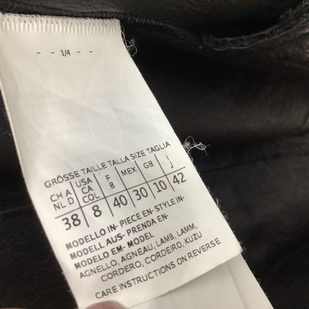 MAX MARA マックスマーラー レディース コート ボア 内側レザー SIZE 42 ブラック