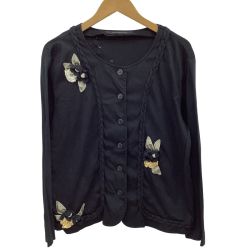 POTECHINO ポテチーノ レディース ジャケット コサージュ 花  ブラック Bランク