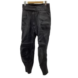メンズ レザーパンツ ライダースパンツ バイカーパンツ  SIZE L ブラック Bランク