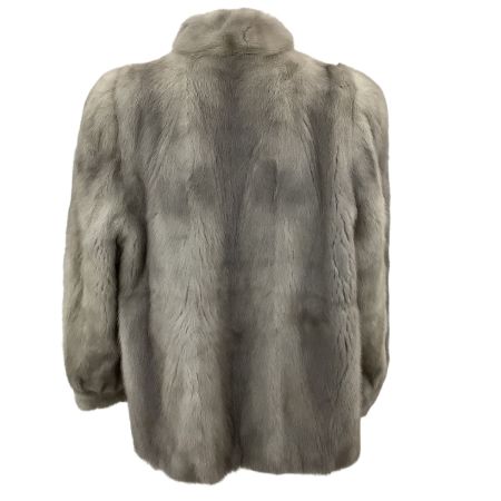 WHITE BEAR レディース 毛皮コート SIZE L グレー