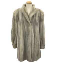 FOND レディース 毛皮 コート SIZE 13号 キャメル Cランク