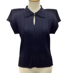 ISSEY MIYAKE イッセイミヤケ PLEATS PLEASE 変形 カットソー SIZE 3 PP41-JK203 ネイビー Bランク
