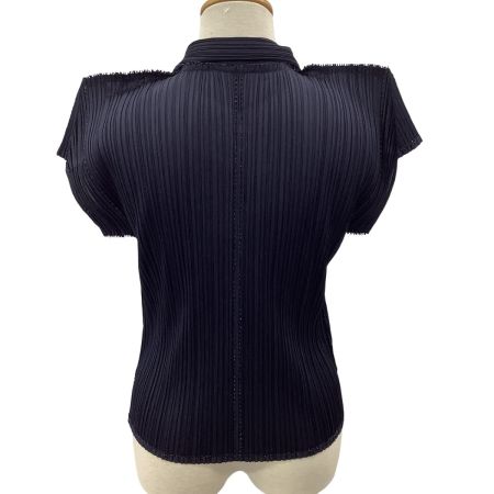 ISSEY MIYAKE イッセイミヤケ PLEATS PLEASE 変形 カットソー SIZE 3 PP41-JK203 ネイビー