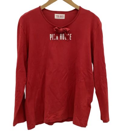 PINK HOUSE ピンクハウス レディース カットソー リボン SIZE S レッド