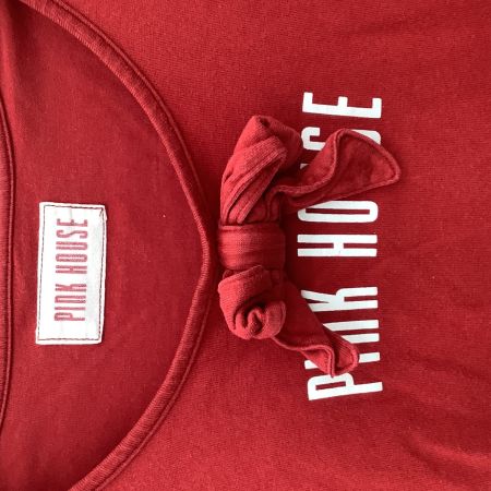 PINK HOUSE ピンクハウス レディース カットソー リボン SIZE S レッド