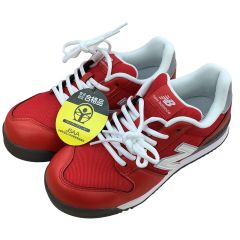 NEW BALANCE ニュー・バランス 未使用 レディース 人口皮革製 プロスニーカー 安全靴 SIZE 23cm PL-331 レッド Sランク