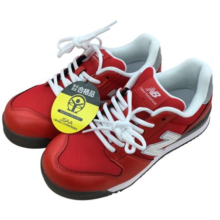 NEW BALANCE ニュー・バランス 未使用 レディース 人口皮革製 プロスニーカー 安全靴 SIZE 23cm PL-331 レッド
