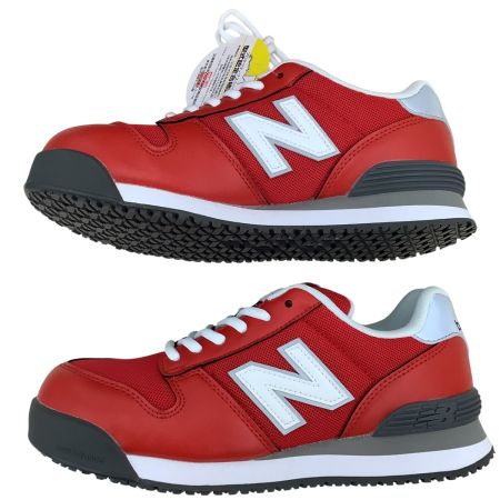 NEW BALANCE ニュー・バランス 未使用 レディース 人口皮革製 プロスニーカー 安全靴 SIZE 23cm PL-331 レッド