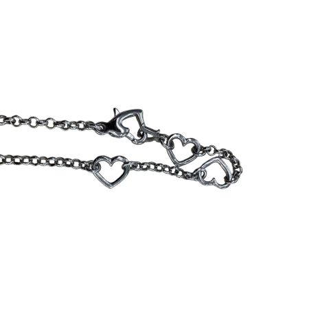 Christian Dior クリスチャンディオール レディース ハート シルバーネックレス