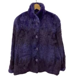 SAGA MINK レディース 毛皮 ミンク コート SIZE Free パープル Bランク