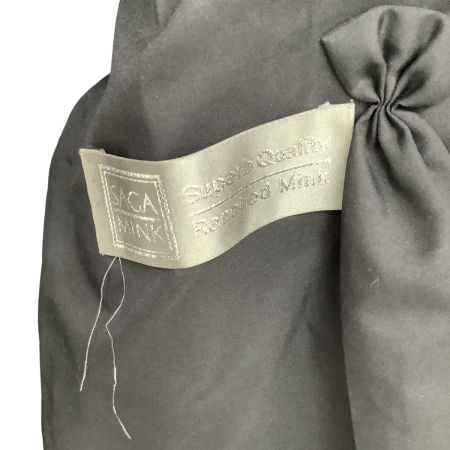 SAGA MINK レディース 毛皮 ミンク コート SIZE Free パープル