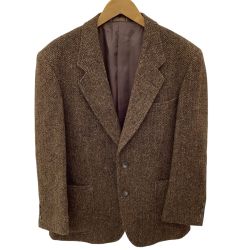 HARRIS TWEED ハリスツイード メンズ ジャケット  オリーブ Bランク