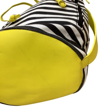 Kate Spade SATURDAY ケイトスペード レディース 巾着 バッグ ホワイト×ブラック×イエロー