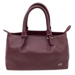 HANAE MORI ハナエモリ レディース ハンドバッグ ワインレッド Bランク