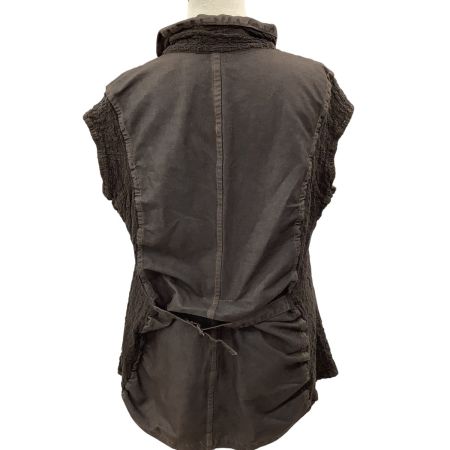 ISSEY MIYAKE イッセイミヤケ ME レディース ノースリーブ シャツ 変形 MI32FE313 ブラウン