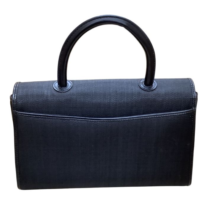 GENUINE HORSE HAIR ハンドバッグ GENUINE HORSE HAIR ホースヘア ハンドバッグ ブラック - 中古バッグ