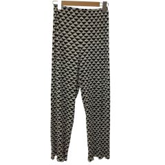 ISSEY MIYAKE イッセイミヤケ PLEATS PLEASE パンツ SIZE 1 総柄 PP8-JF543 ベージュ×ブラック Bランク