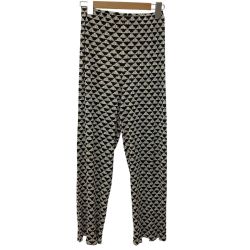 ISSEY MIYAKE イッセイミヤケ PLEATS PLEASE パンツ SIZE 1 総柄 PP8-JF543 ベージュ×ブラック Bランク