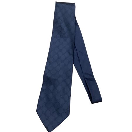 GUCCI グッチ ネイビー メンズ ネクタイ GG柄