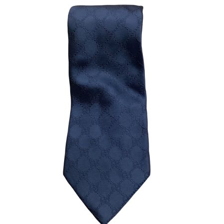 GUCCI グッチ ネイビー メンズ ネクタイ GG柄