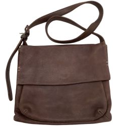 GENTEN ゲンテン ショルダーバッグ レザー ブラウン Bランク