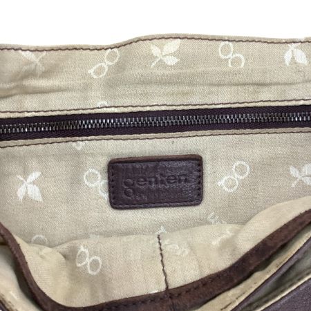 GENTEN ゲンテン ショルダーバッグ レザー ブラウン