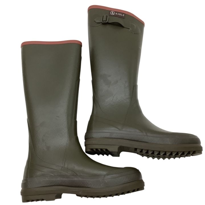 未使用　AIGLE レインブーツ 38サイズ 24.0-24.5cm レディース AIGLE エーグル レディース レインブーツ SIZE 38(24cm) カーキ