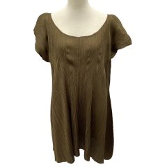 ISSEY MIYAKE イッセイミヤケ PLEATS PLEASE チュニック 変形  SIZE 3 PP11-JT585 ブラウン Bランク