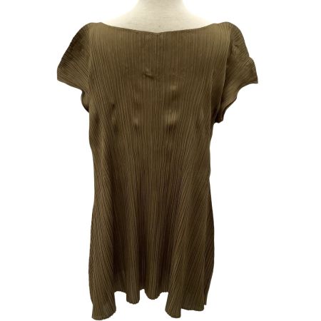 ISSEY MIYAKE イッセイミヤケ PLEATS PLEASE チュニック 変形  SIZE 3 PP11-JT585 ブラウン