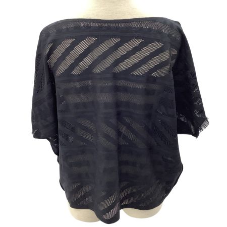 ISSEY MIYAKE イッセイミヤケ PLEATS PLEASE カットソー 変形 シースルー  PP21-LK922 ブラック