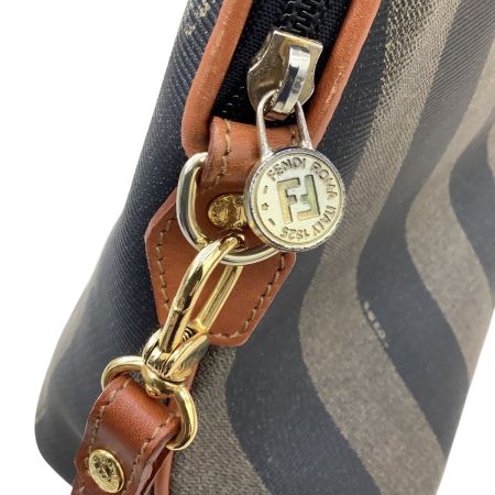 FENDI フェンディ レディース ハンドバッグ  PVC ぺカン柄 ブラウン