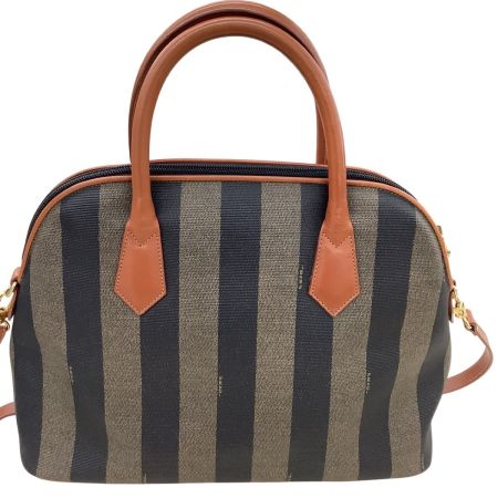 FENDI フェンディ レディース ハンドバッグ  PVC ぺカン柄 ブラウン