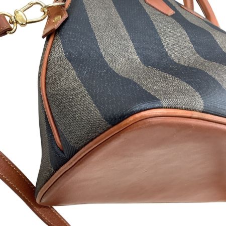 FENDI フェンディ レディース ハンドバッグ  PVC ぺカン柄 ブラウン