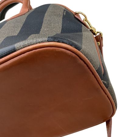 FENDI フェンディ レディース ハンドバッグ  PVC ぺカン柄 ブラウン