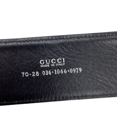 GUCCI グッチ ベルト GGバックル レザー 036・1046・0979 ブラック