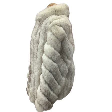 SAGA FOX サガフォックス レディース 毛皮 コート SIZE 13号 ライトグレー