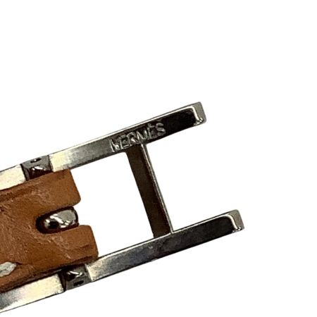 HERMES エルメス ブレスレット レザー ブラウン