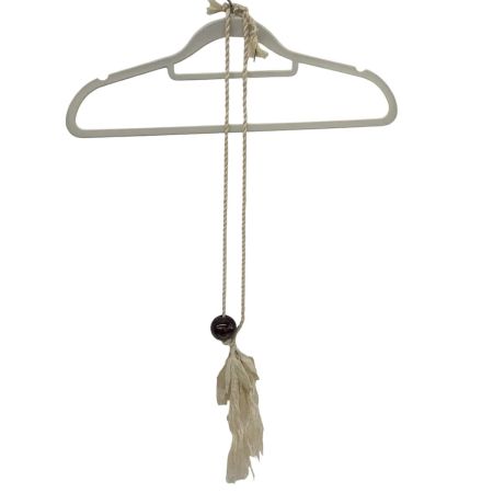 ...et R ェテール レディース ネックレス 天然塗料 天然素材 オフホワイト×シルバー