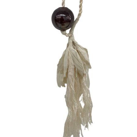 ...et R ェテール レディース ネックレス 天然塗料 天然素材 オフホワイト×シルバー