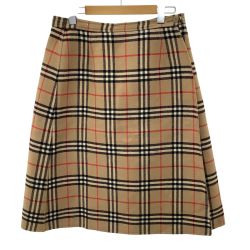 Burberrys バーバリーズ レディース リバーシブル スカート  FX005-691 ベージュ Cランク