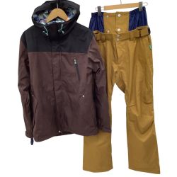 ICEPARDAL レディース スノーウェア スノーボード SIZE WL11 上下セット ブラウン×オリーブ Bランク