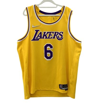 NIKE ナイキ ロサンゼルス・レイカーズ LAKERS ♯6 JAMES  タンクトップ SIZE XL イエロー×ブルー