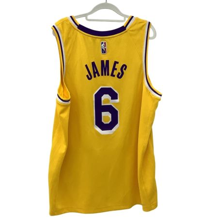 NIKE ナイキ ロサンゼルス・レイカーズ LAKERS ♯6 JAMES  タンクトップ SIZE XL イエロー×ブルー