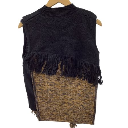 AKIRA NAKA アキラナカ ノースリーブニット SIZE 1 AP1836BKKH ブラック×グリーン×イエロー