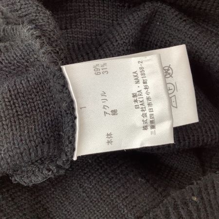 AKIRA NAKA アキラナカ ノースリーブニット SIZE 1 AP1836BKKH ブラック×グリーン×イエロー