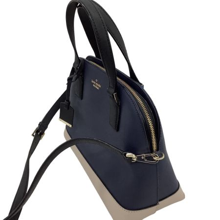 Kate Spade ケイトスペード レディース ２WAYバッグ  PXRU8262 ネイビー×アイボリ―