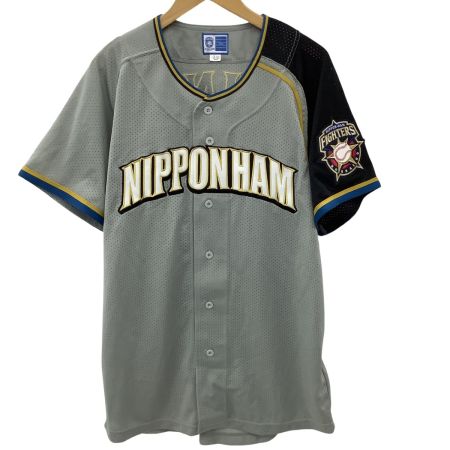 FIGHTERS 日本ハムファイターズ 野球 新庄剛志選手 ビジター ユニフォーム SIZE L グレー×ブラック