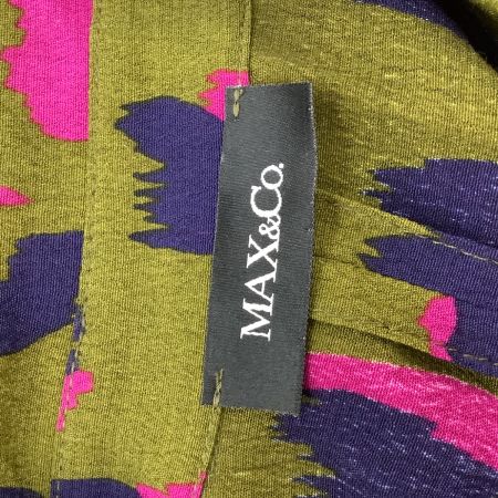 MAX&CO マックスアンドコー レディース ワンピース SIZE 38 グリーン×ショッキングピンク×ネイビー