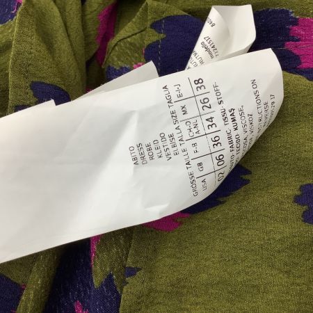 MAX&CO マックスアンドコー レディース ワンピース SIZE 38 グリーン×ショッキングピンク×ネイビー