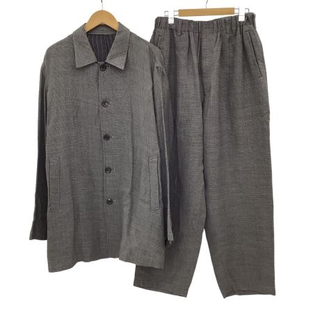 Y's ワイズ メンズ セットアップ チェック SIZE L ベージュ